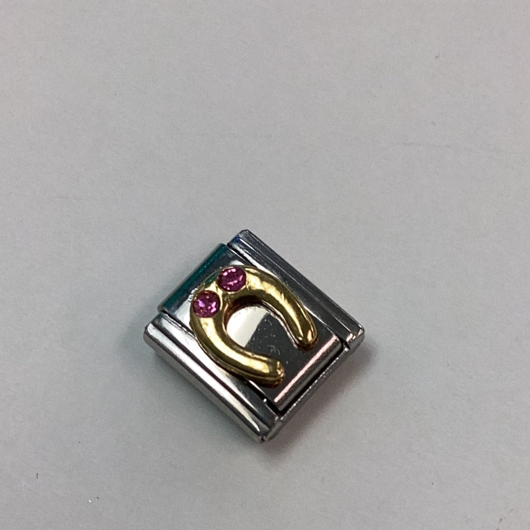 Horseshoe Italian Link Charm