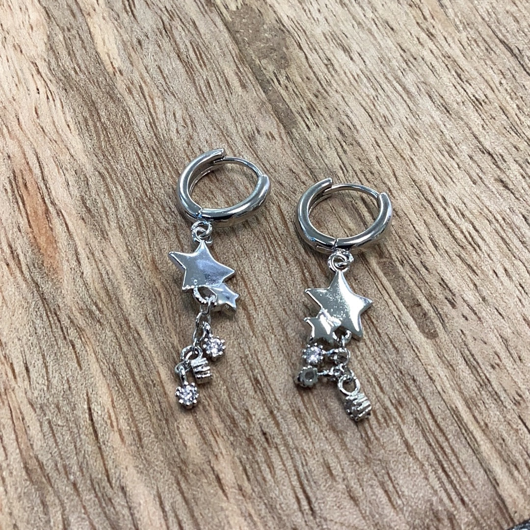 Stars Hoop Earrings