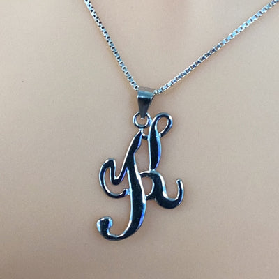 Letter K Pendant Necklace