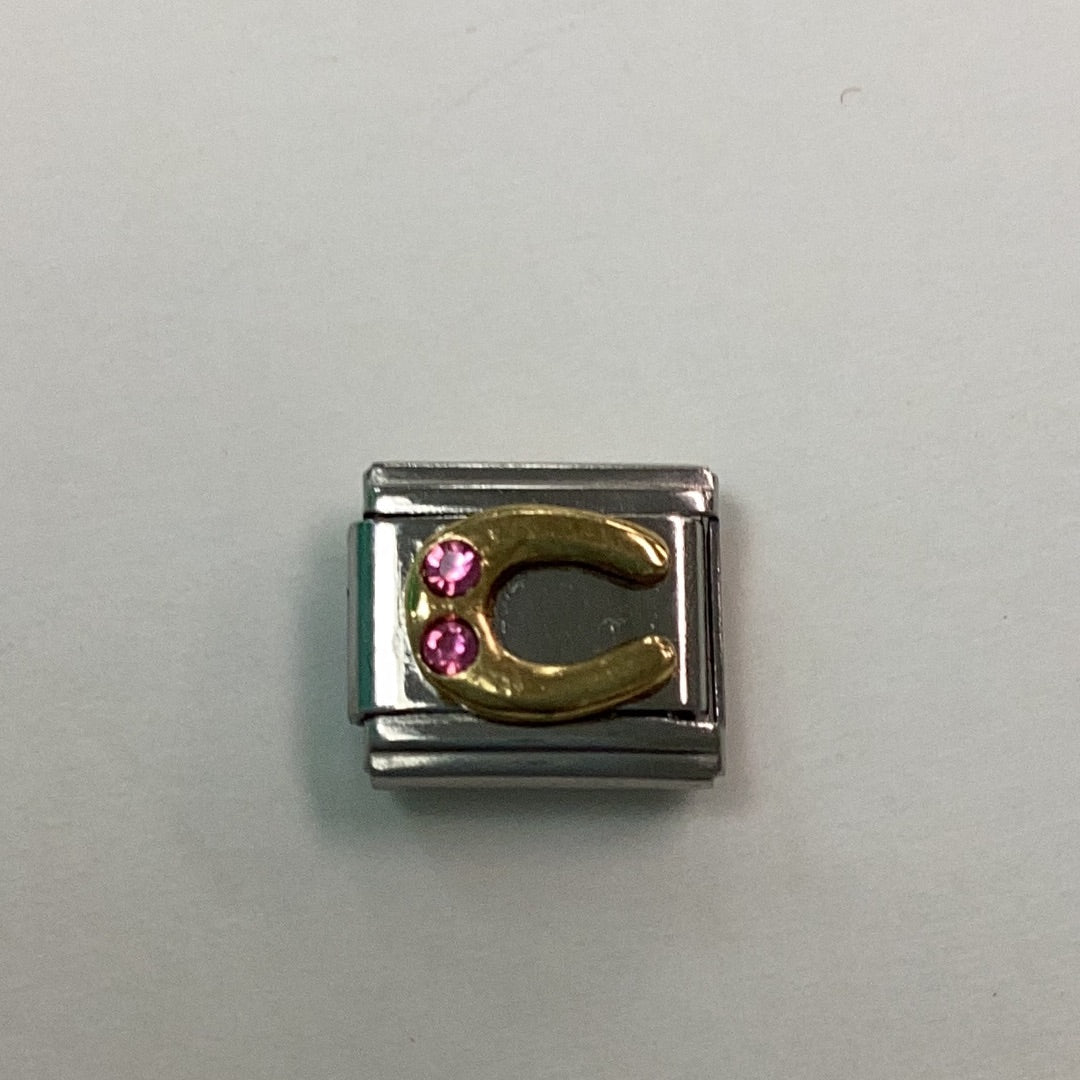 Horseshoe Italian Link Charm