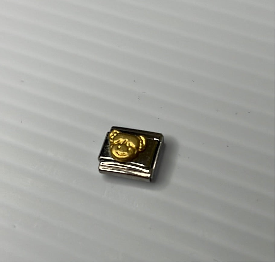 Girl Italian Link Charm