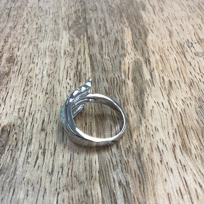 Opal Leaf Ring