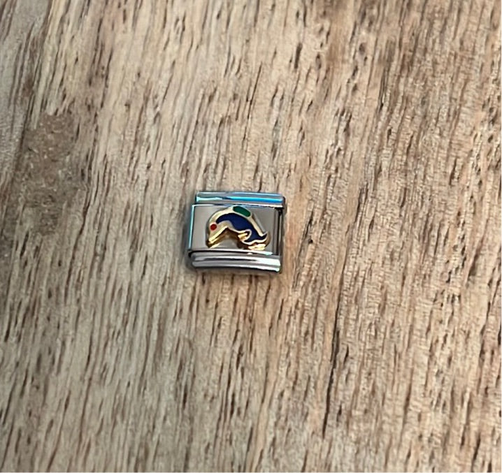 Dolphin Italian Link Charm