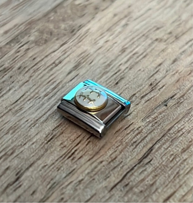 Baseball Italian Link Charm