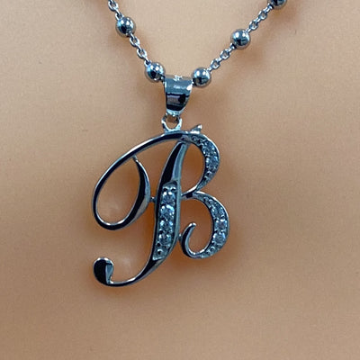 Letter B Pendant Necklace