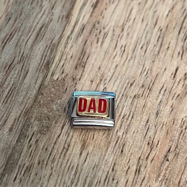 Dad Italian Link Charm