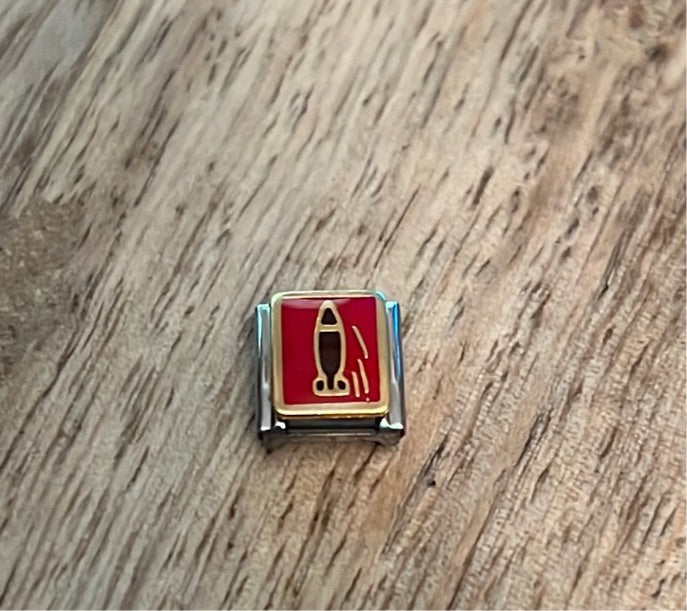 Rocket Italian Link Charm
