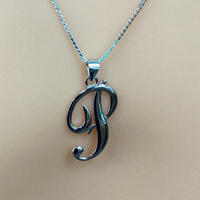 Letter P Pendant Necklace