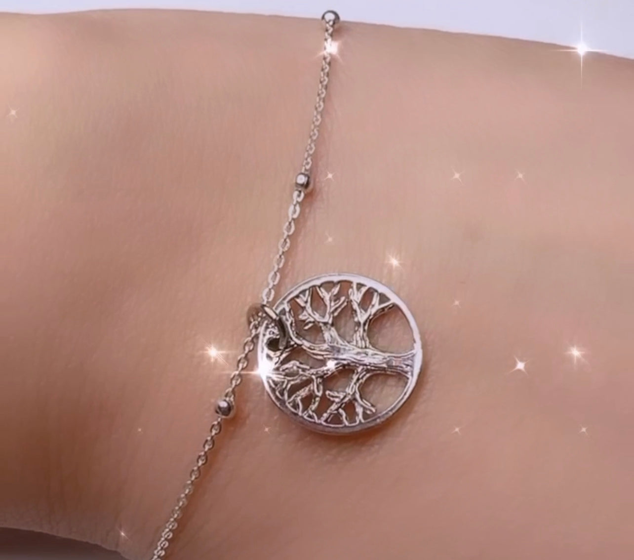 Family Tree Pendant Bracelet