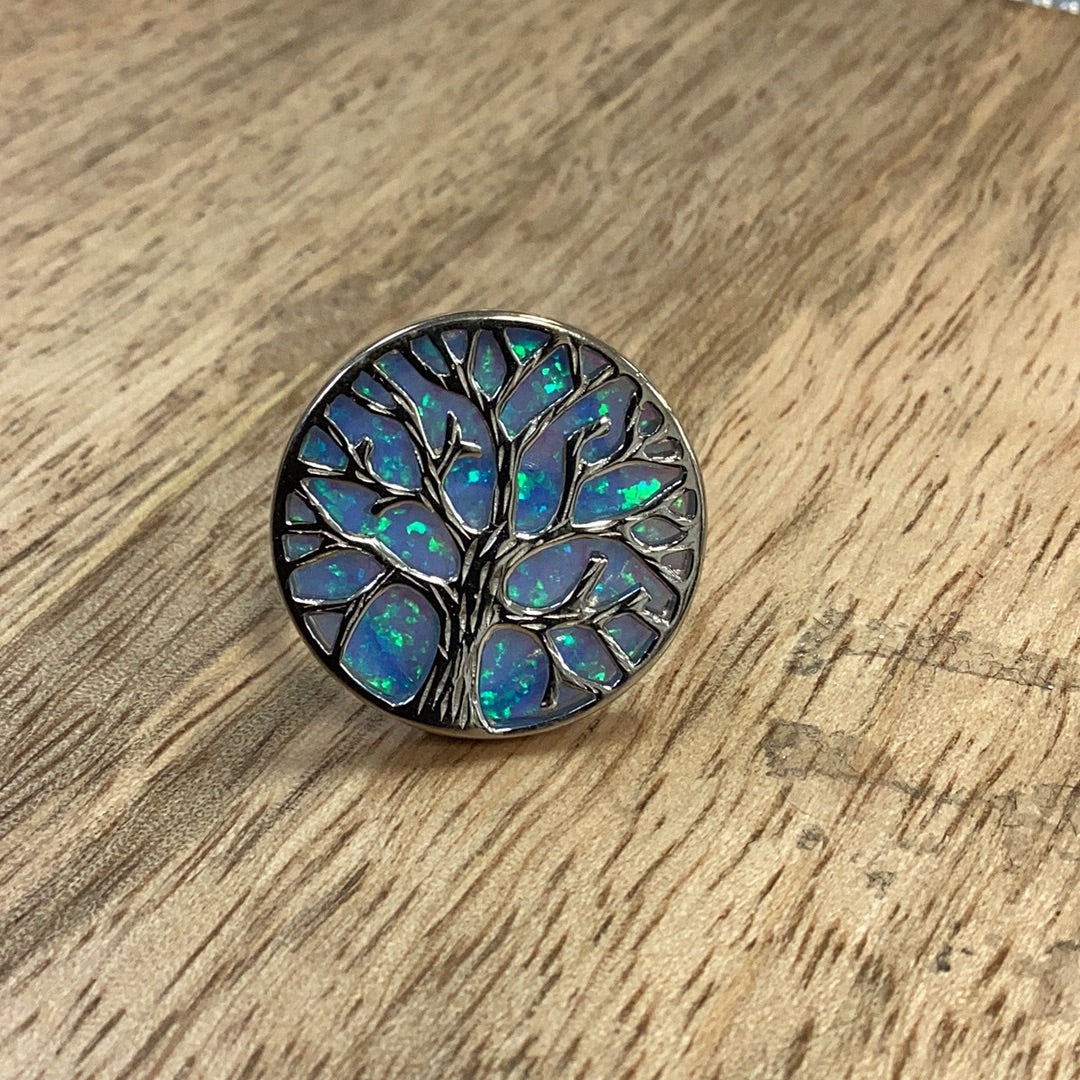 Blue opal tree of life
