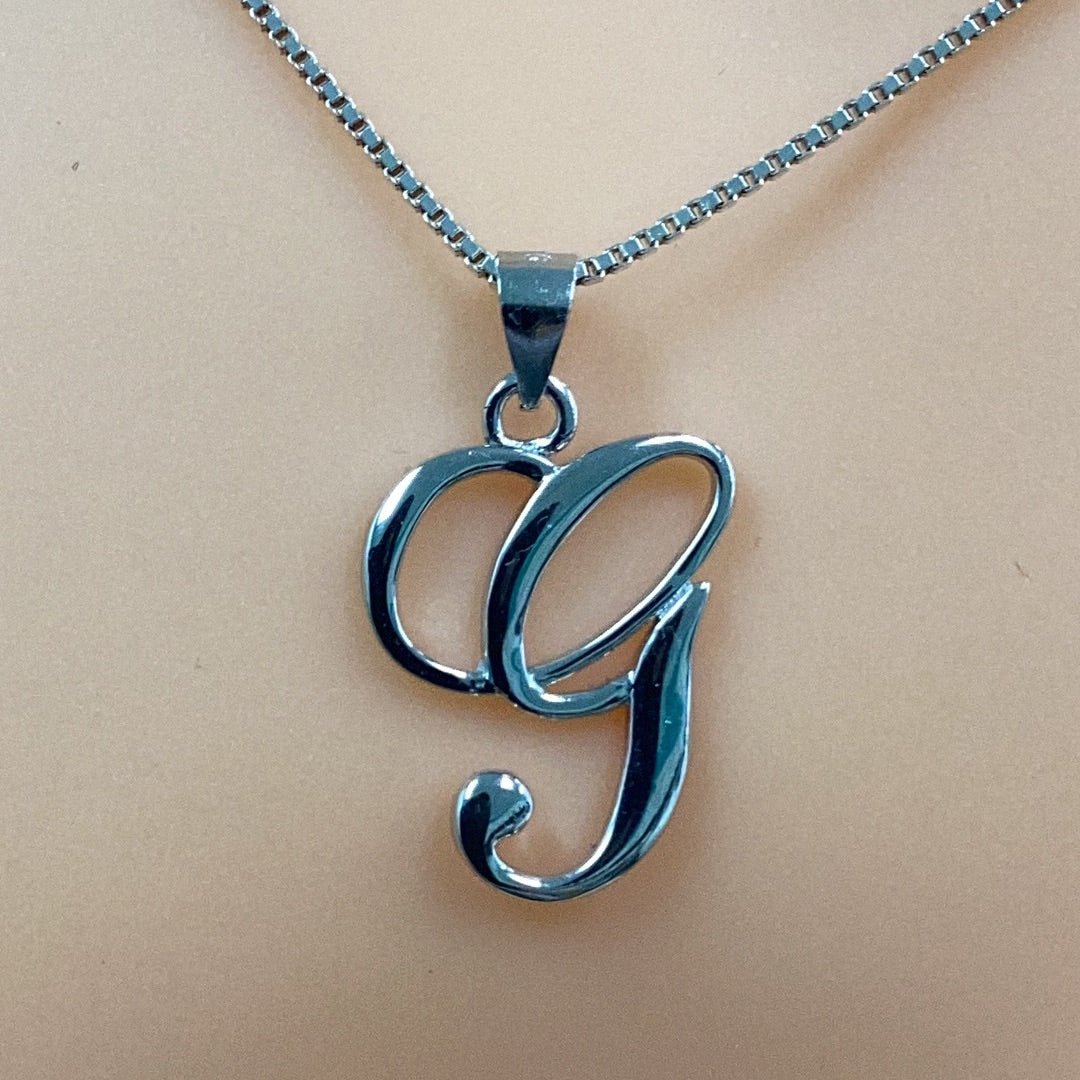Letter G Pendant Necklace