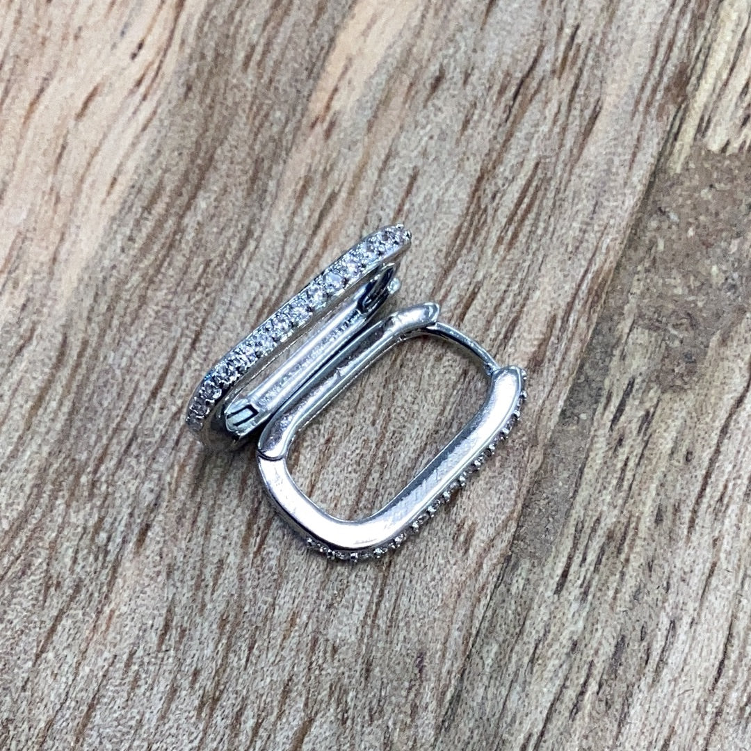 Dainty Cz Hoop Earrings