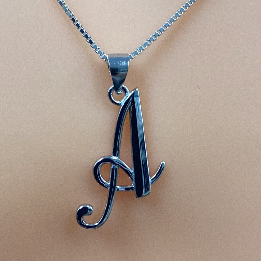 Letter A Pendant Necklace