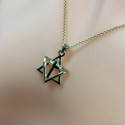 Star with Cross Pendant Necklace