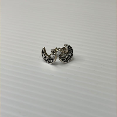 Moon & Star Stud Earrings