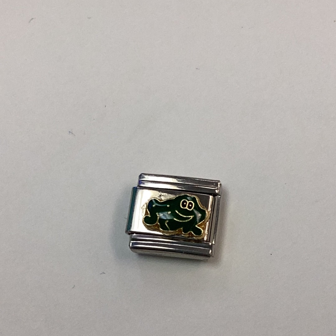 Frog Italian Link Charm