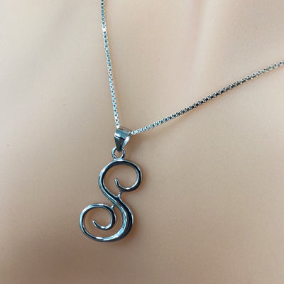 Letter S Pendant Necklace