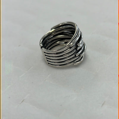Cross Lines Ring