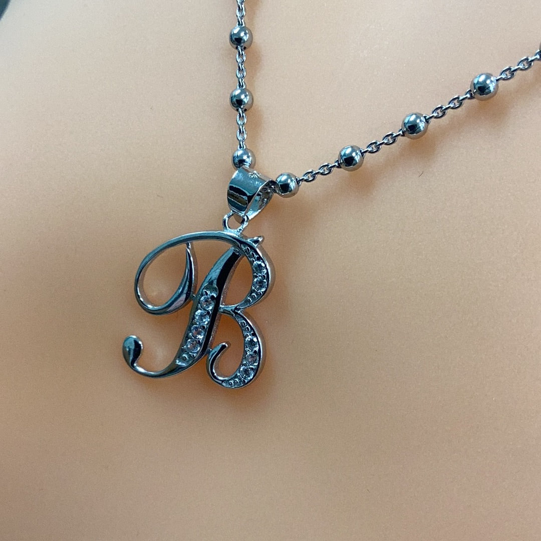 Letter B Pendant Necklace