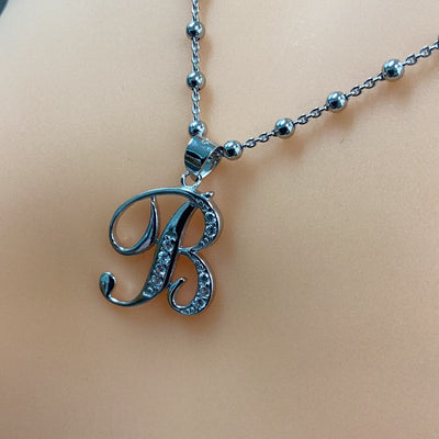 Letter B Pendant Necklace