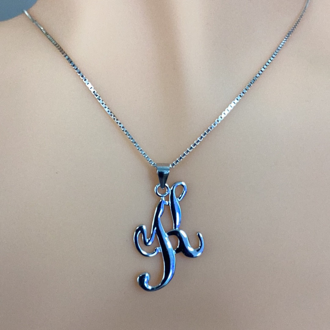 Letter K Pendant Necklace