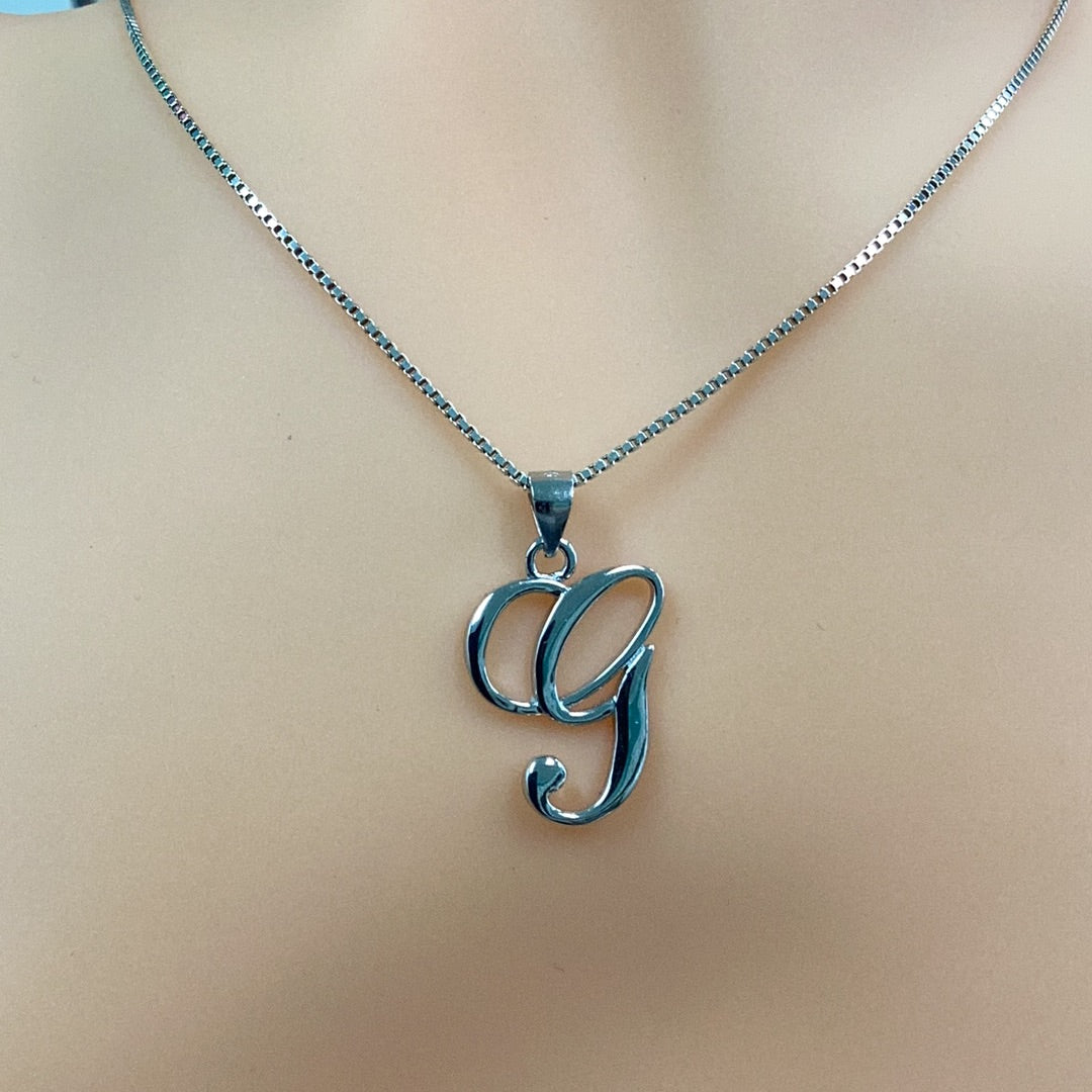 Letter G Pendant Necklace