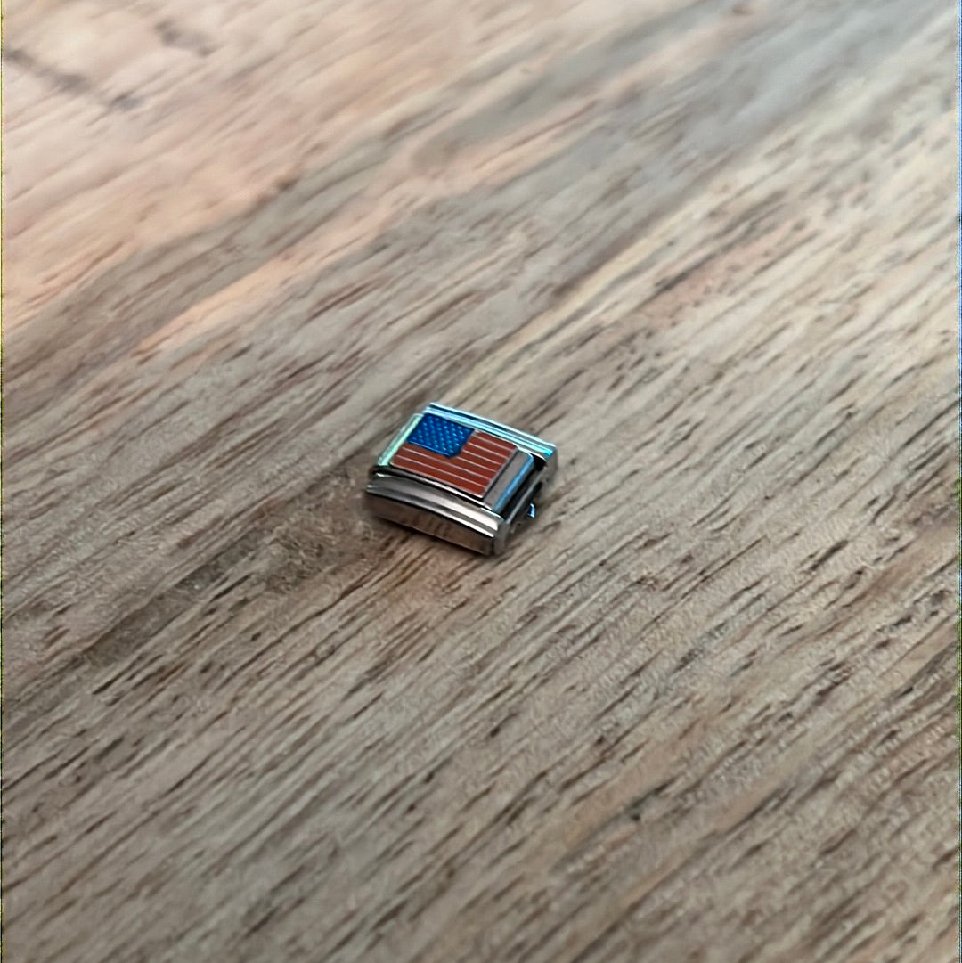 USA Italian Link Charm