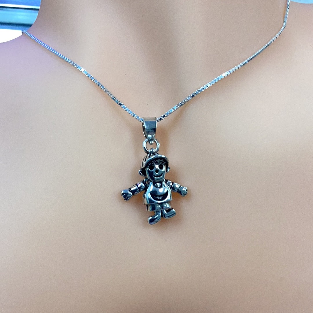 Boy Pendant Necklace