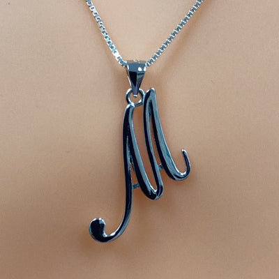 Letter M Pendant Necklace