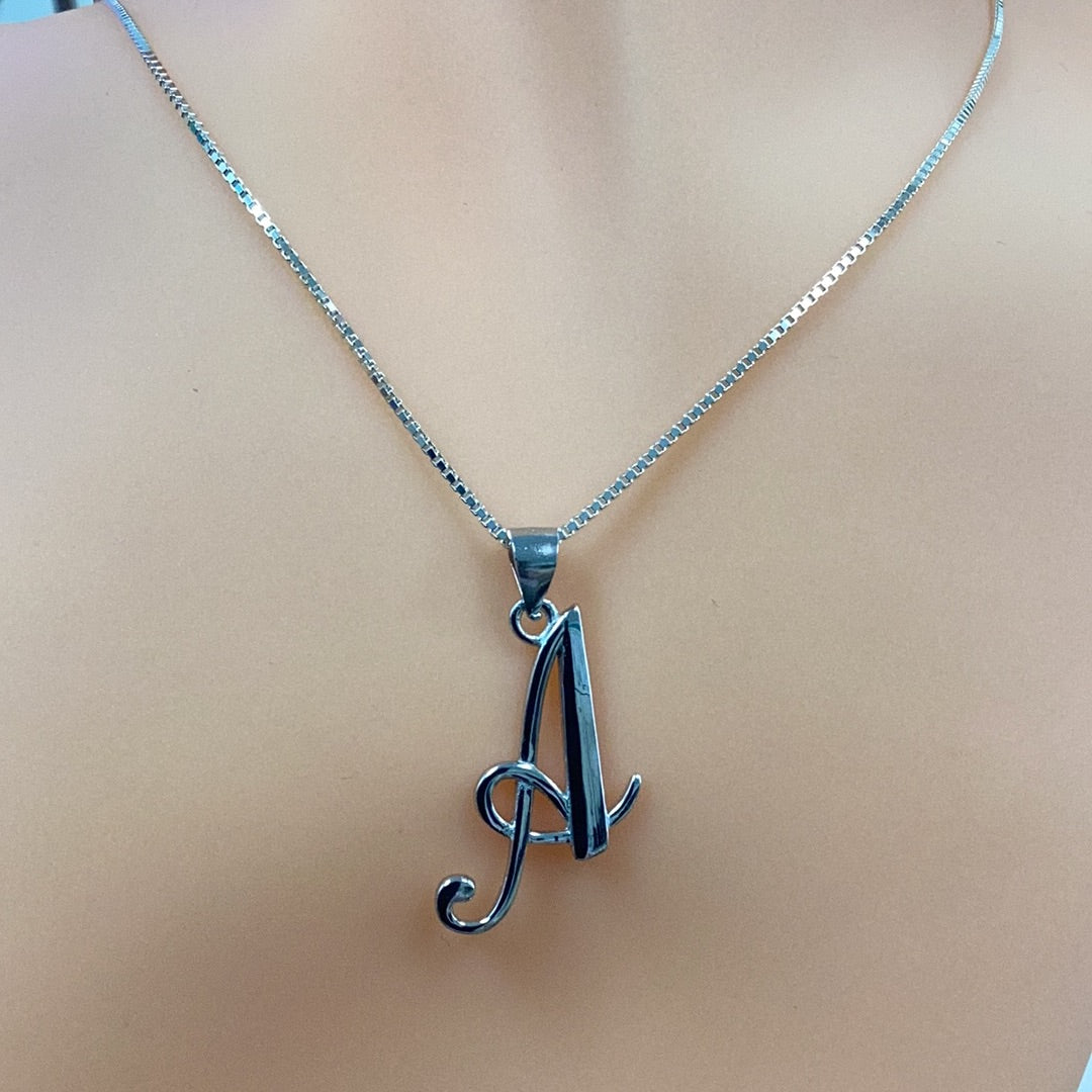 Letter A Pendant Necklace