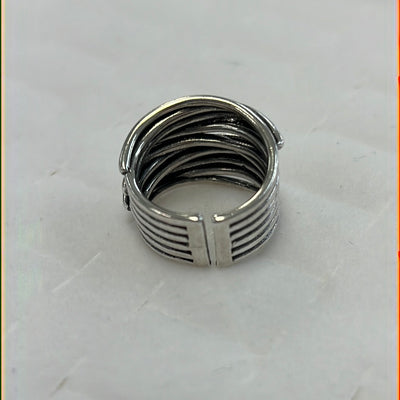 Cross Lines Ring