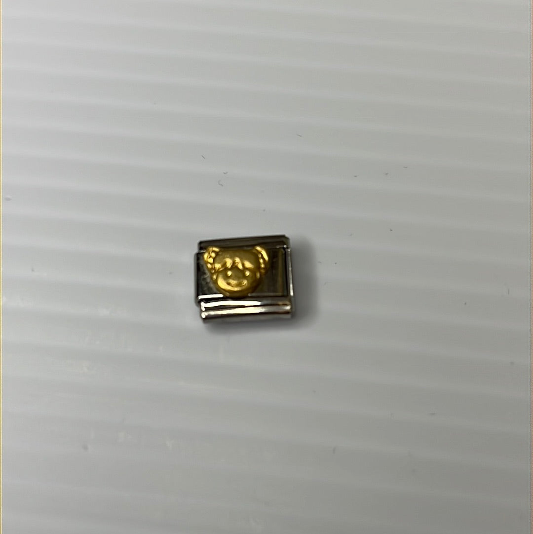 Girl Italian Link Charm