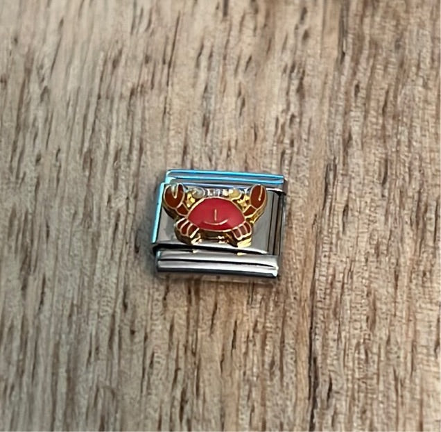 Crab Italian Link Charm