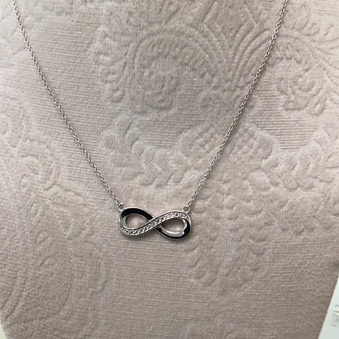 Infinity Cz Pendant Necklace