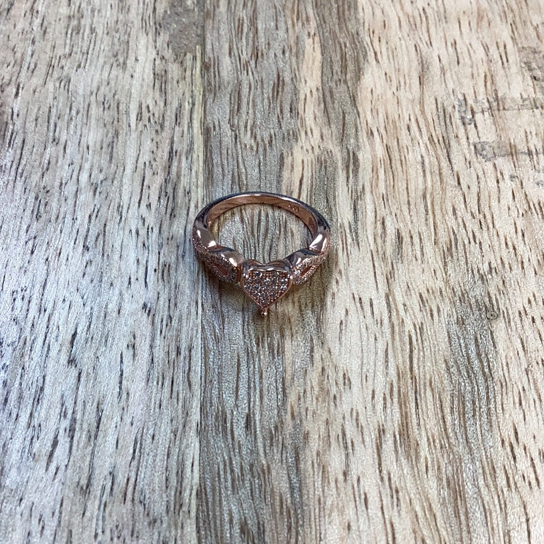 Heart Infinity Rose Gold Ring