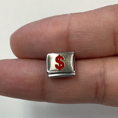 Money sign Italian Link Charm