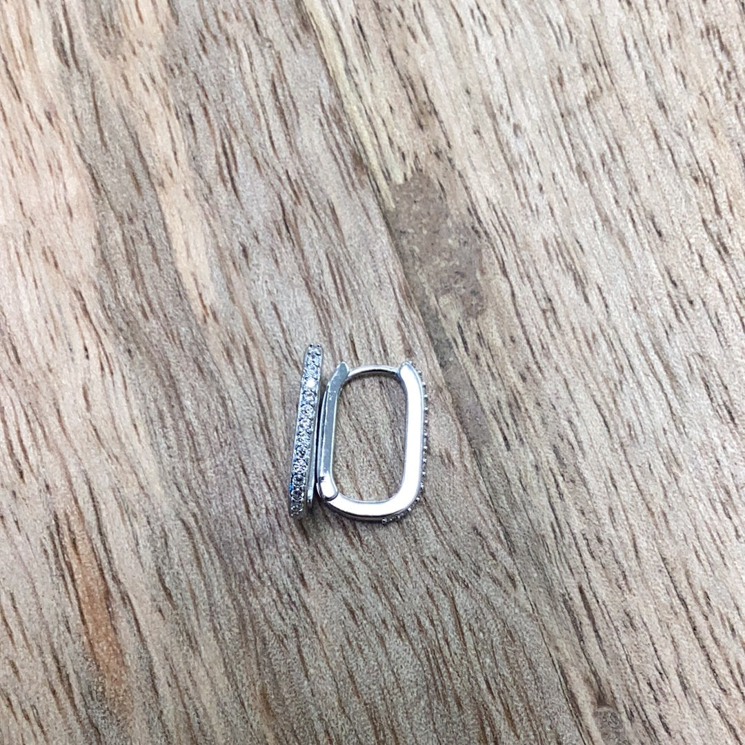 Dainty Cz Hoop Earrings