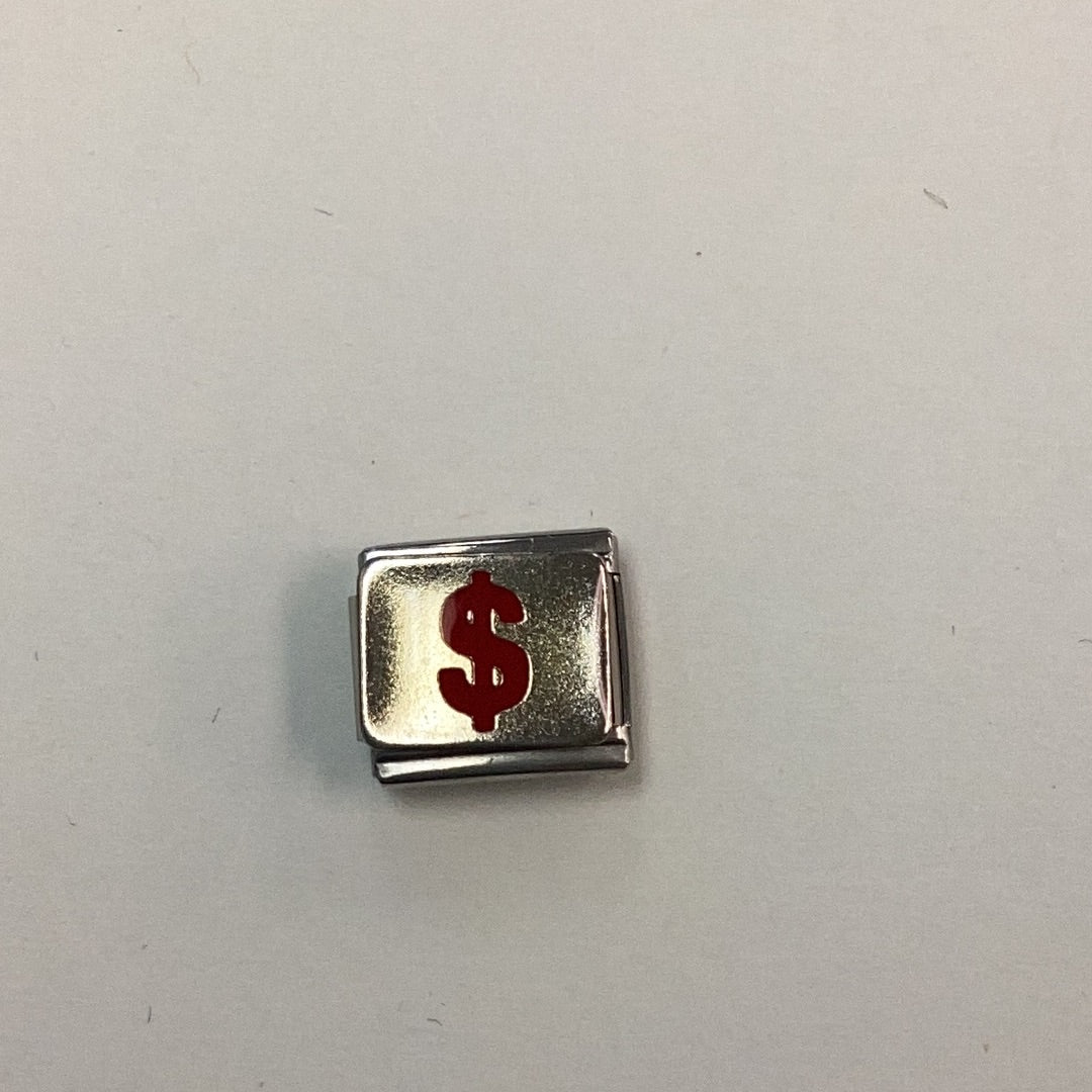Money sign Italian Link Charm