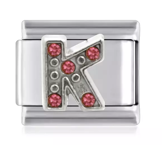 Letter K Italian Link Charms