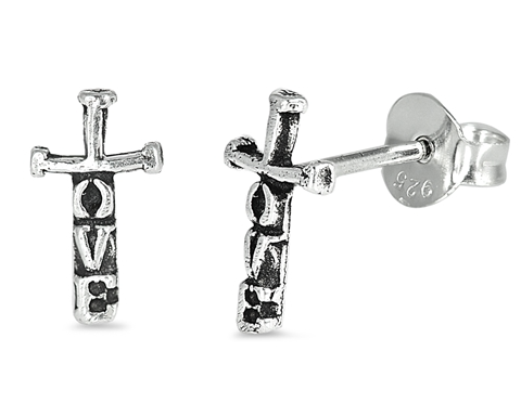 Love Cross Earrings