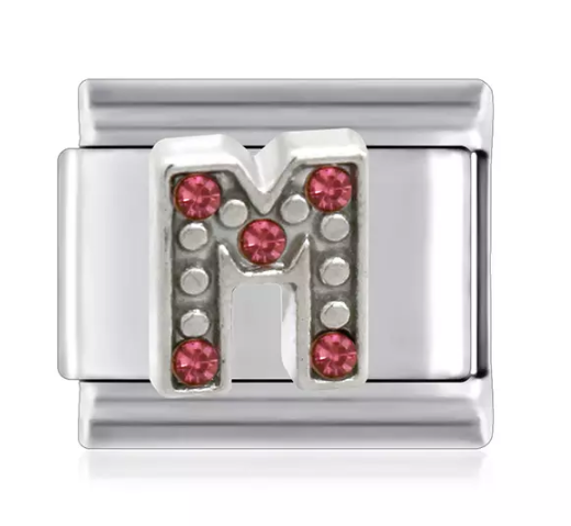 Letter M Italian Link Charms