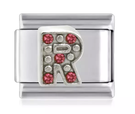 Letter R Italian Link Charms