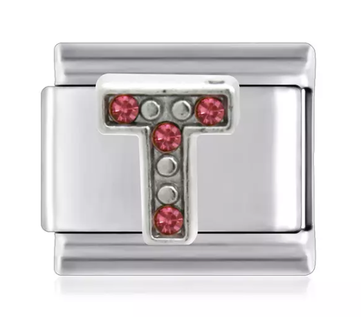 Letter T Italian Link Charms