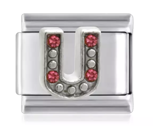 Letter U Italian Link Charms