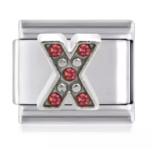 Letter X Italian Link Charms